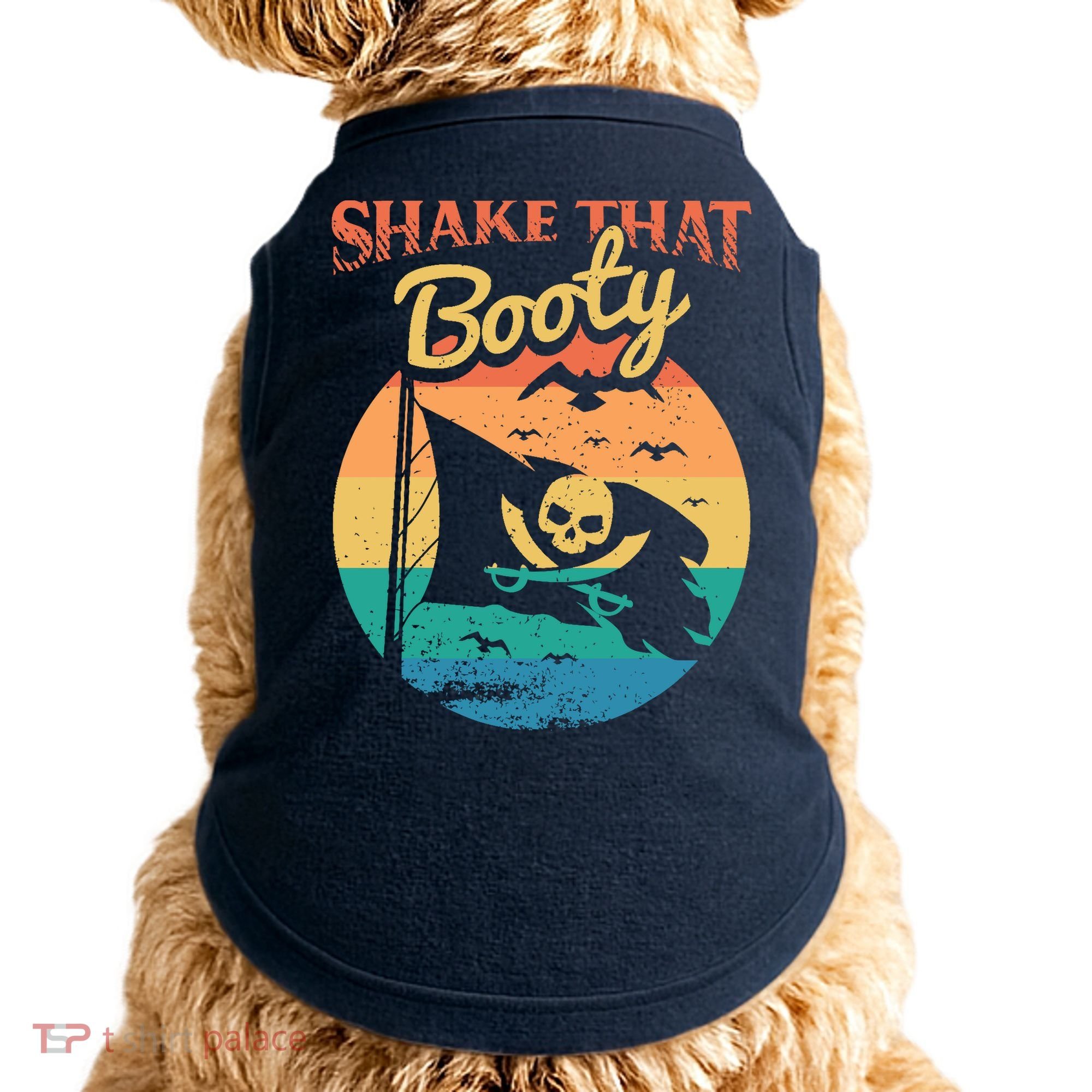 Funny Pirate Freebooter Buccaneer Caribbean Adventure Doggie Tank