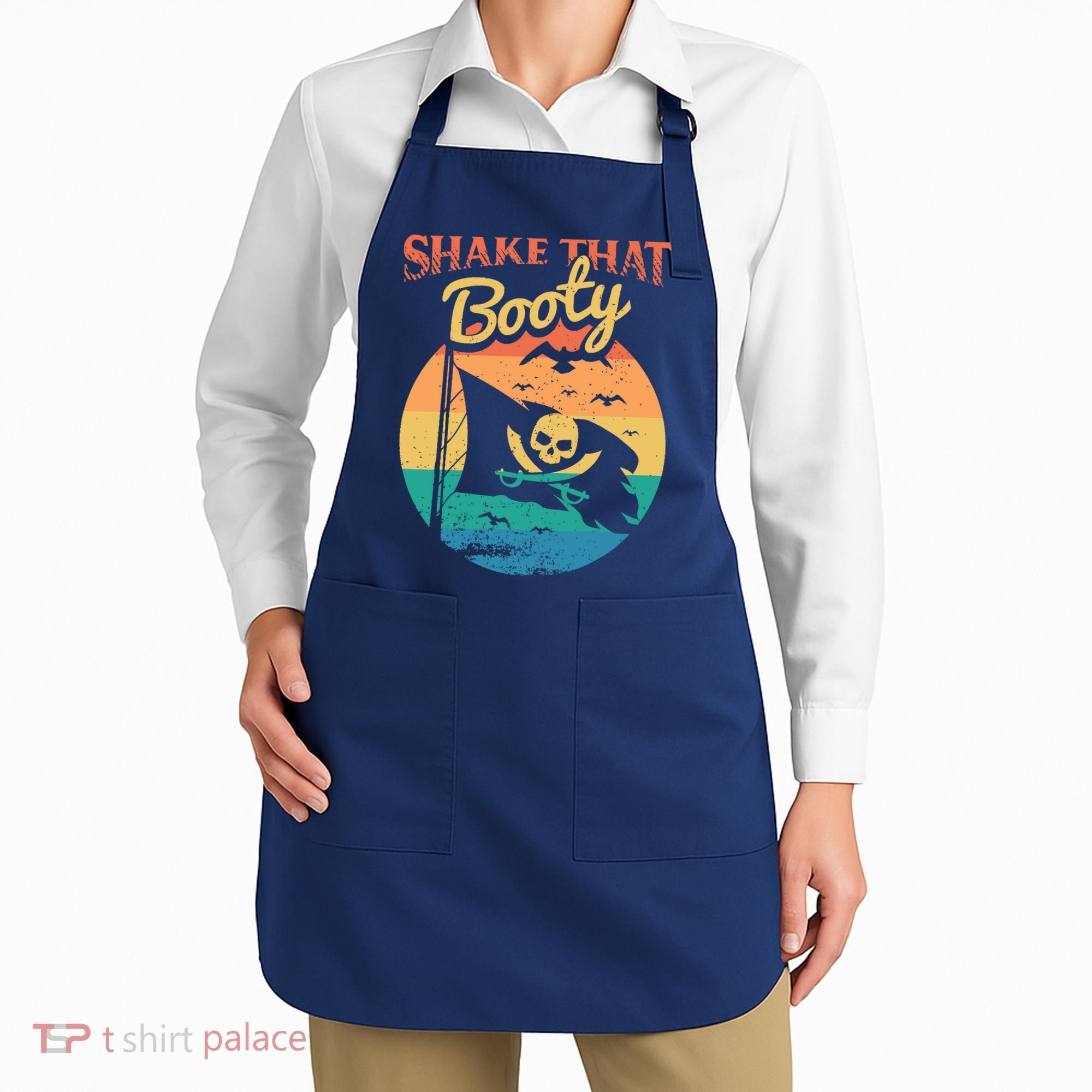 Funny Pirate Freebooter Buccaneer Caribbean Adventure Apron