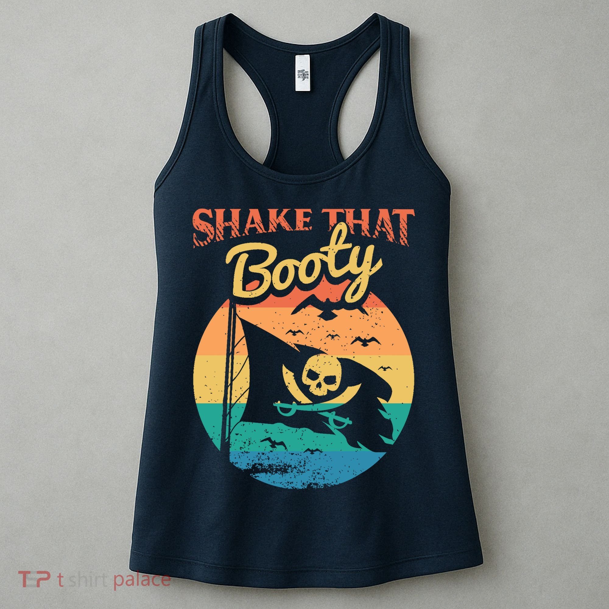 Funny Pirate Freebooter Buccaneer Caribbean Adventure Women's Tank Top