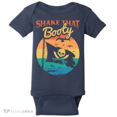 Funny Pirate Freebooter Buccaneer Caribbean Adventure Baby Bodysuit