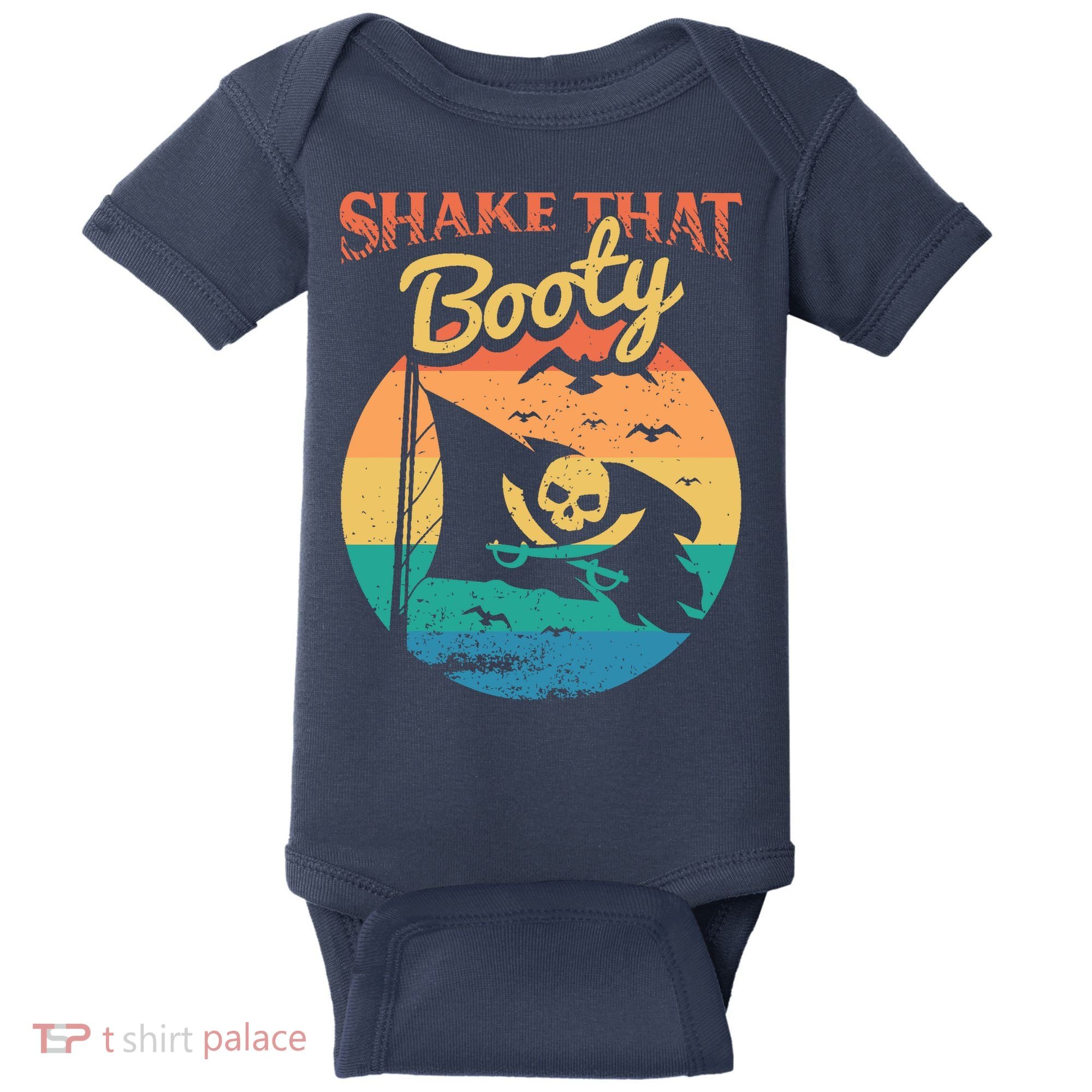 Funny Pirate Freebooter Buccaneer Caribbean Adventure Baby Bodysuit