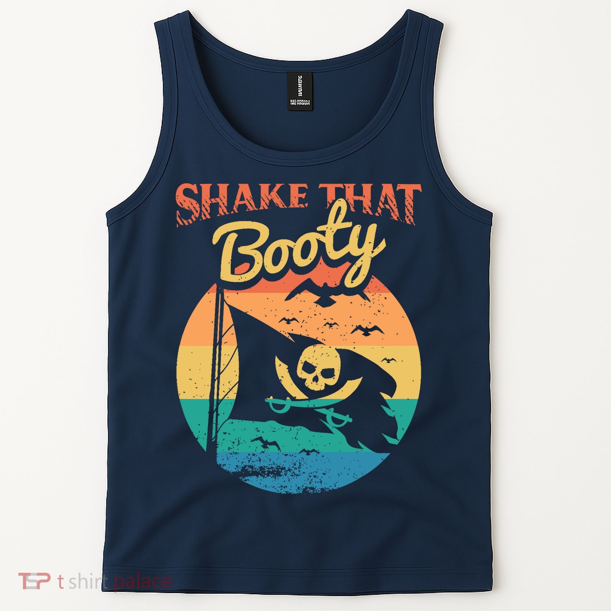 Funny Pirate Freebooter Buccaneer Caribbean Adventure Tank Top
