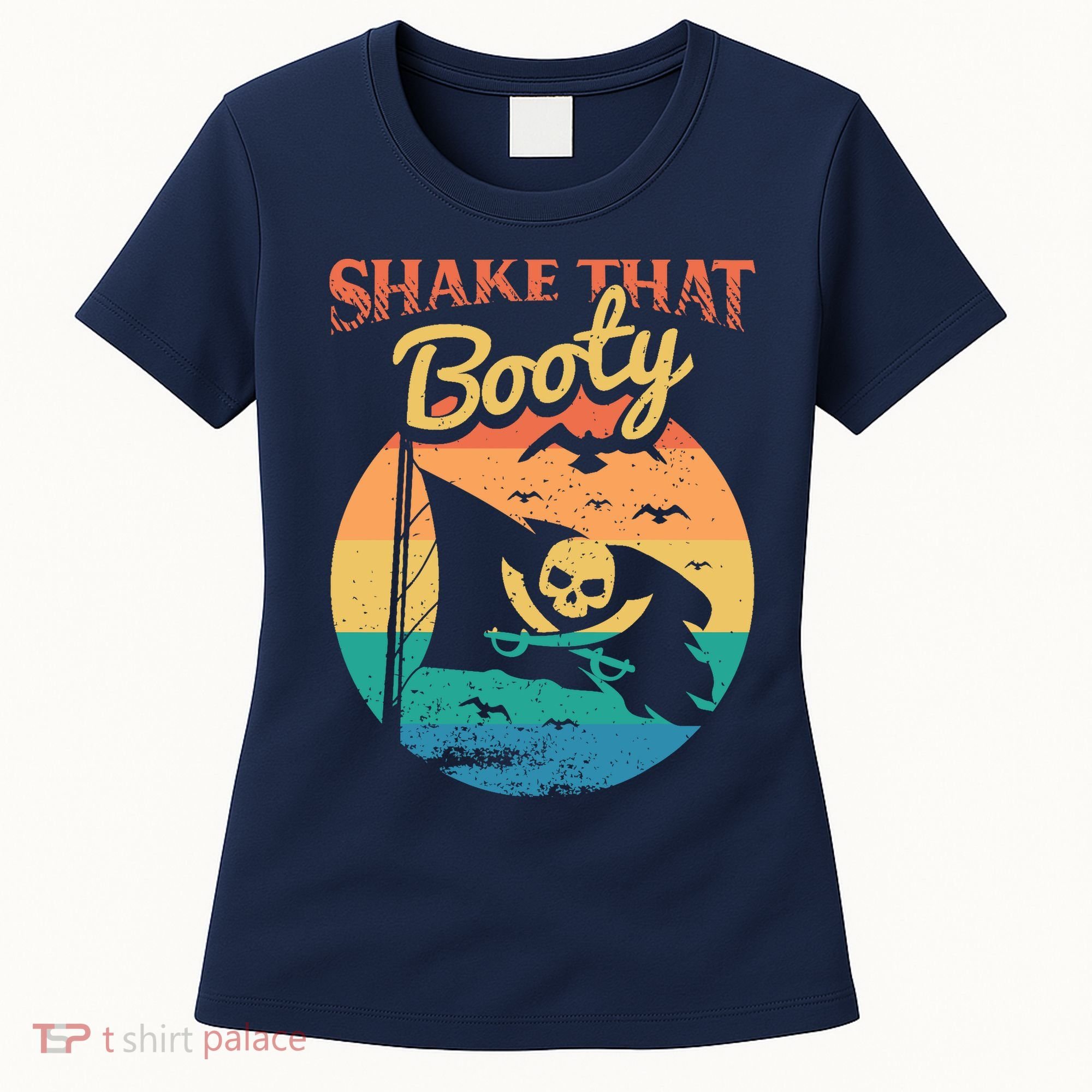 Funny Pirate Freebooter Buccaneer Caribbean Adventure Women's T-Shirt