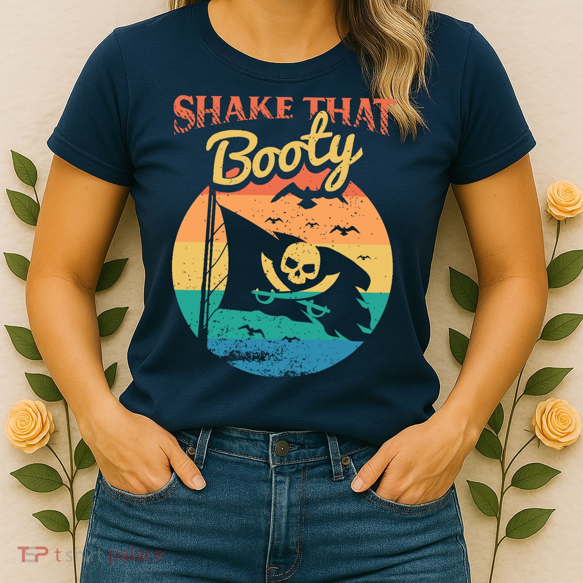 Funny Pirate Freebooter Buccaneer Caribbean Adventure Women's T-Shirt