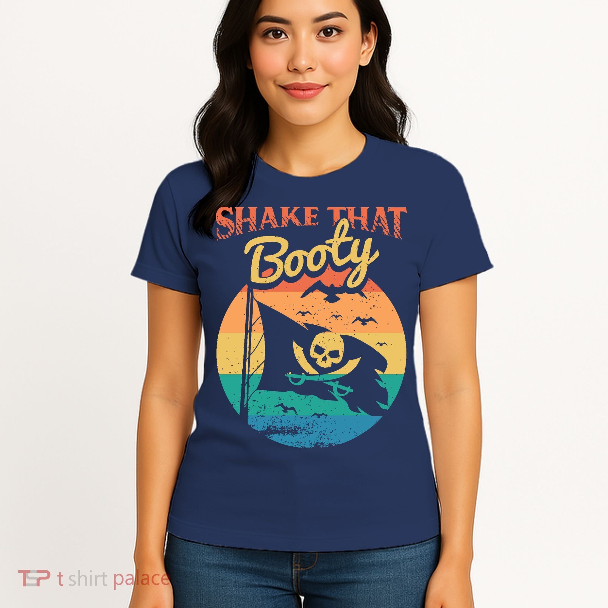 Funny Pirate Freebooter Buccaneer Caribbean Adventure Women's T-Shirt