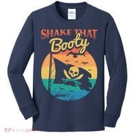 Funny Pirate Freebooter Buccaneer Caribbean Adventure Kids Long Sleeve Shirt thumb 0