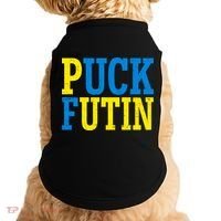 Funny Puck Futin Stand WIth Ukraine Doggie Tank thumb 0