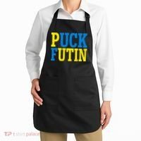 Funny Puck Futin Stand WIth Ukraine Apron thumb 2