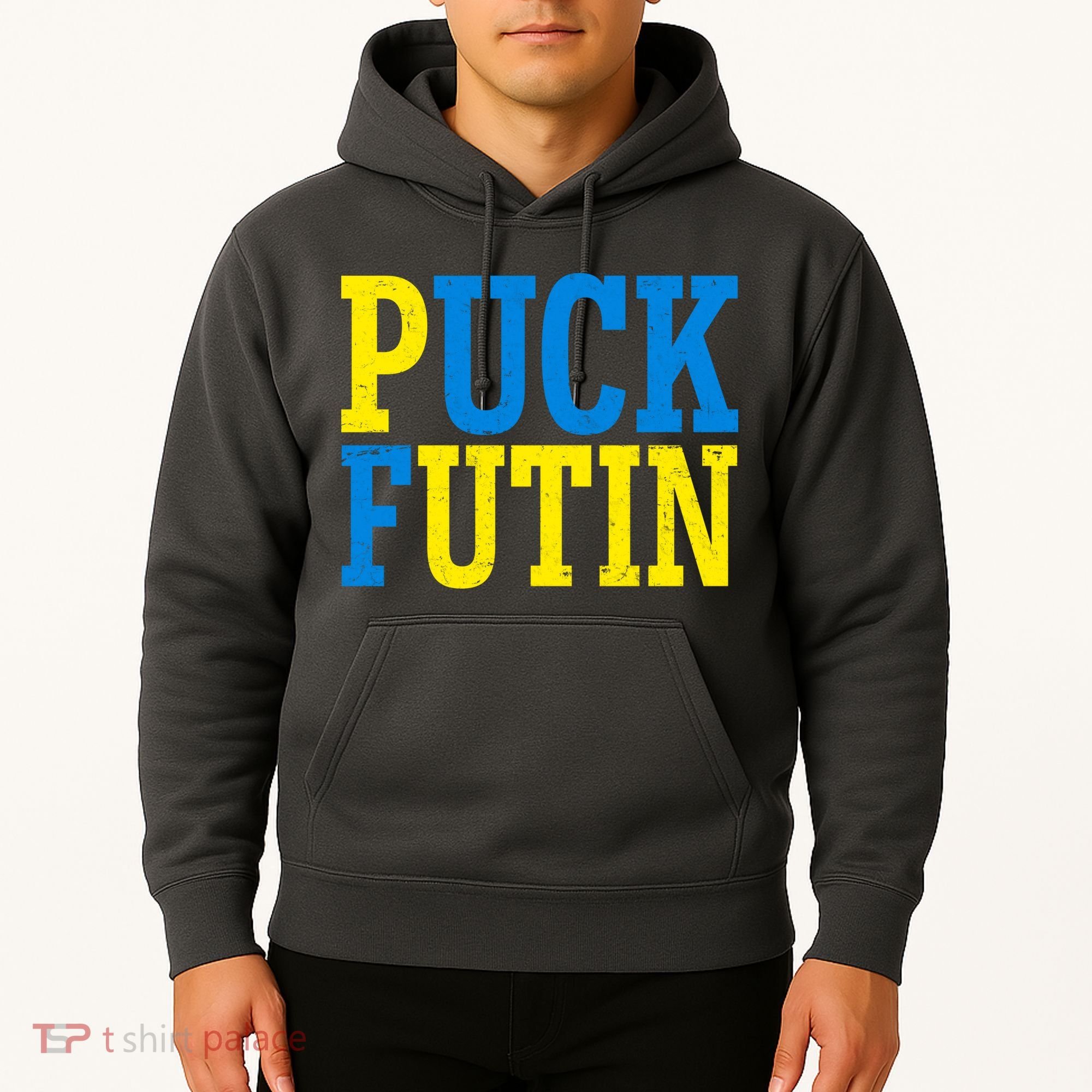 Funny Puck Futin Stand WIth Ukraine Hoodie