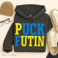 Funny Puck Futin Stand WIth Ukraine Hoodie thumb 4