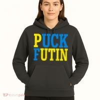 Funny Puck Futin Stand WIth Ukraine Hoodie thumb 5