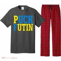 Funny Puck Futin Stand WIth Ukraine Pajama Set thumb 0