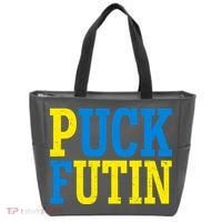 Funny Puck Futin Stand WIth Ukraine Tote Bag thumb 0