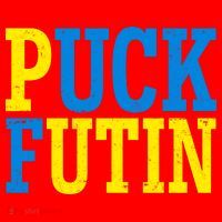 Funny Puck Futin Stand WIth Ukraine Santa Hat thumb 1