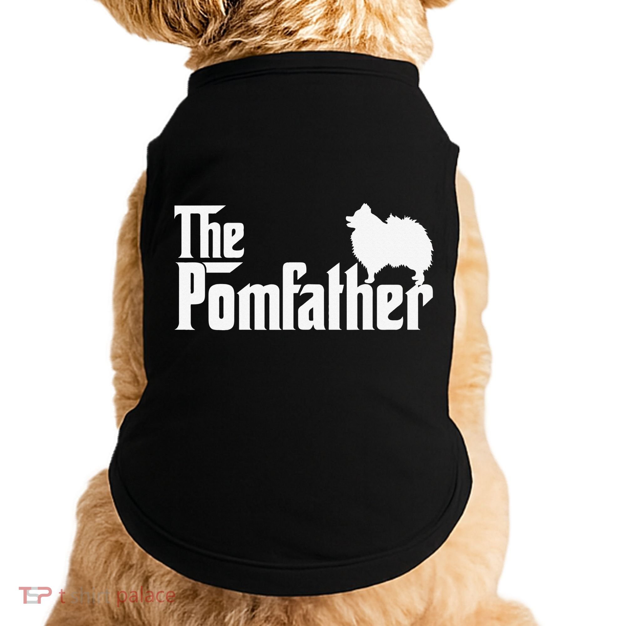 Funny Pomeranian Father Dad The Pom Father Dog Lover Doggie Tank