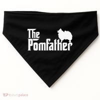 Funny Pomeranian Father Dad The Pom Father Dog Lover USA-Made Doggie Bandana thumb 0