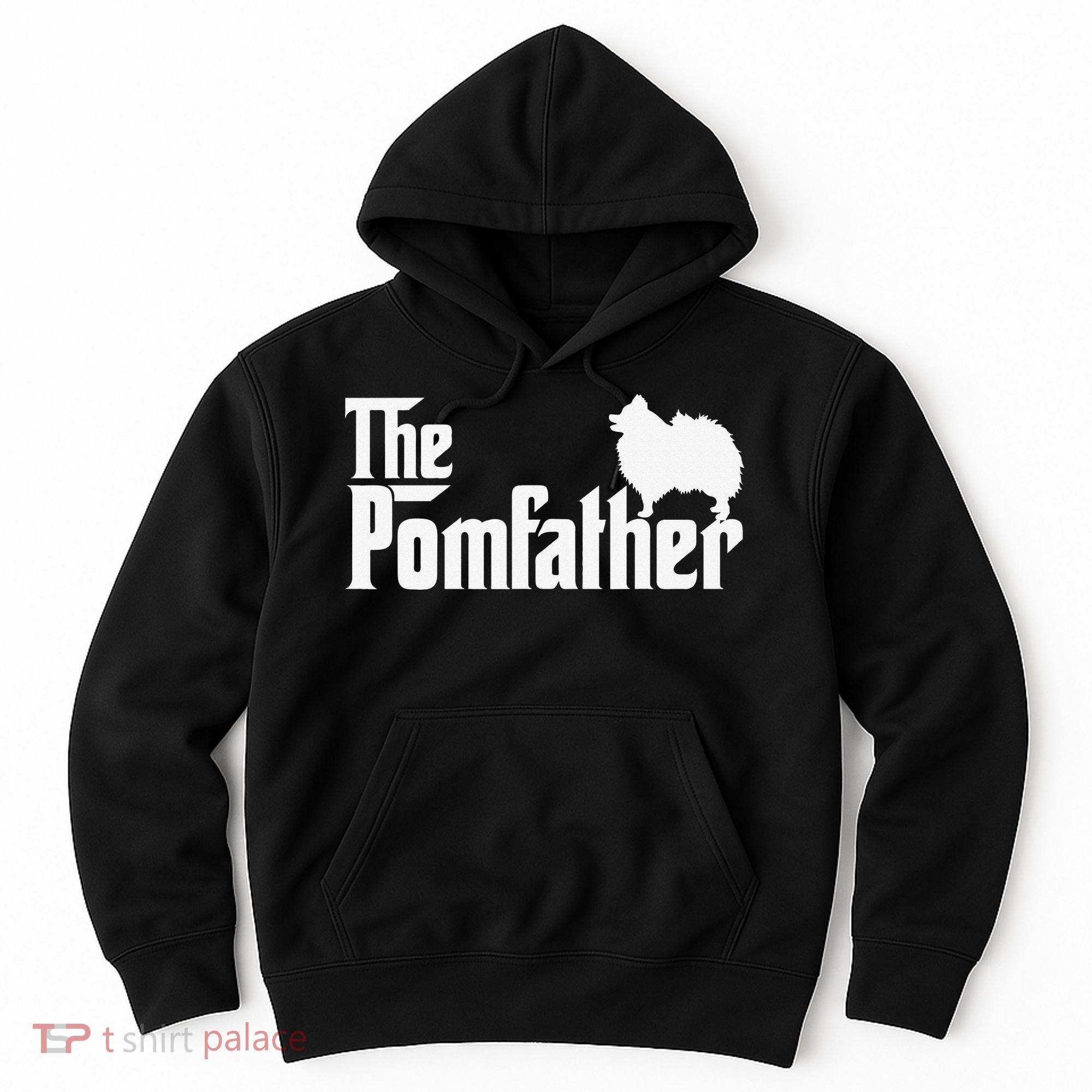 Funny Pomeranian Father Dad The Pom Father Dog Lover Hoodie