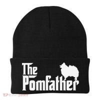 Funny Pomeranian Father Dad The Pom Father Dog Lover Beanie thumb 0