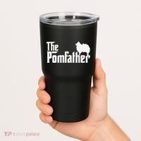 Funny Pomeranian Father Dad The Pom Father Dog Lover Tumbler thumb 2