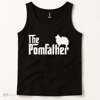 Funny Pomeranian Father Dad The Pom Father Dog Lover Tank Top thumb 2