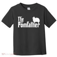 Funny Pomeranian Father Dad The Pom Father Dog Lover Toddler T-Shirt thumb 0
