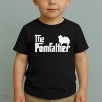 Funny Pomeranian Father Dad The Pom Father Dog Lover Toddler T-Shirt thumb 2