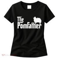 Funny Pomeranian Father Dad The Pom Father Dog Lover Women's T-Shirt thumb 0