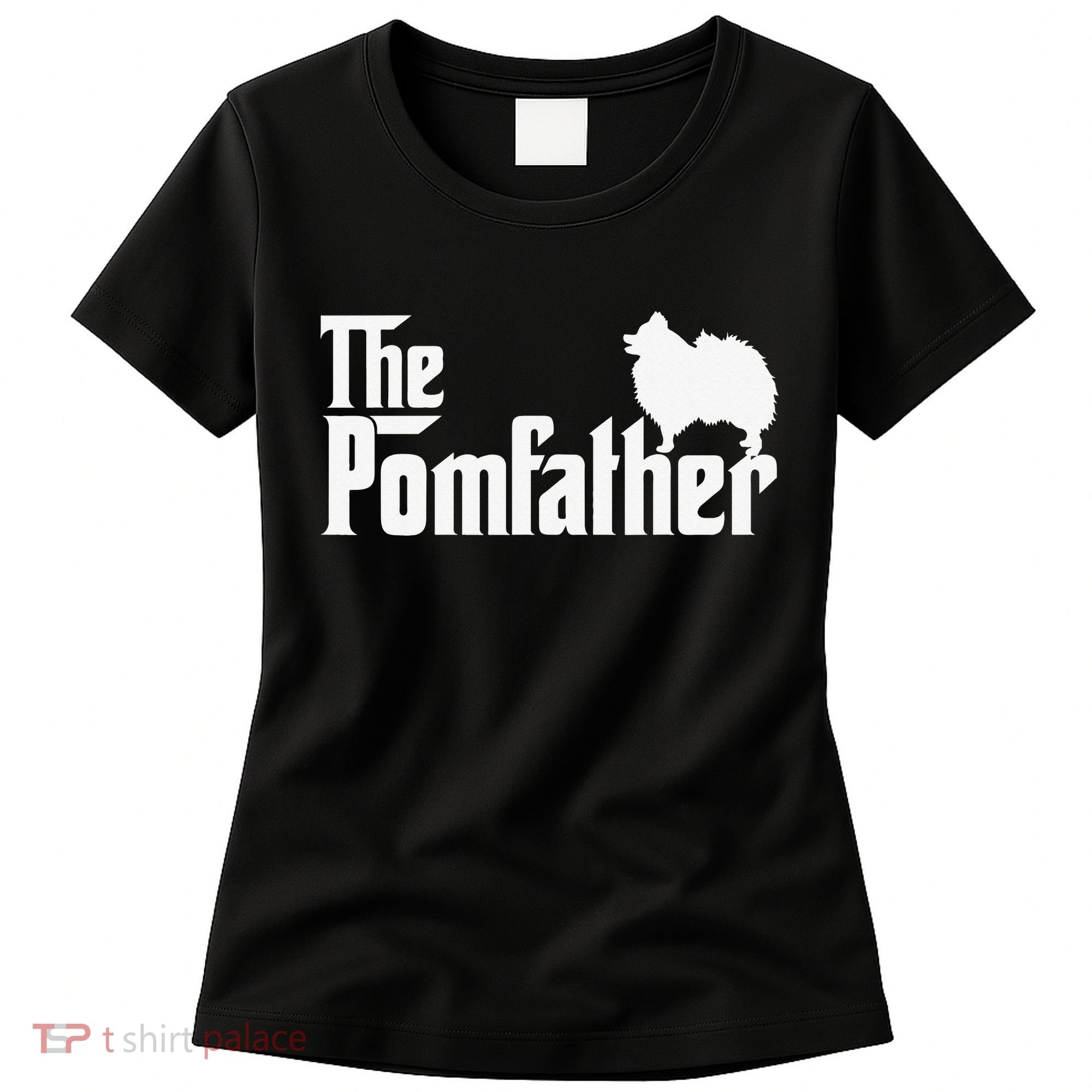Funny Pomeranian Father Dad The Pom Father Dog Lover Women's T-Shirt