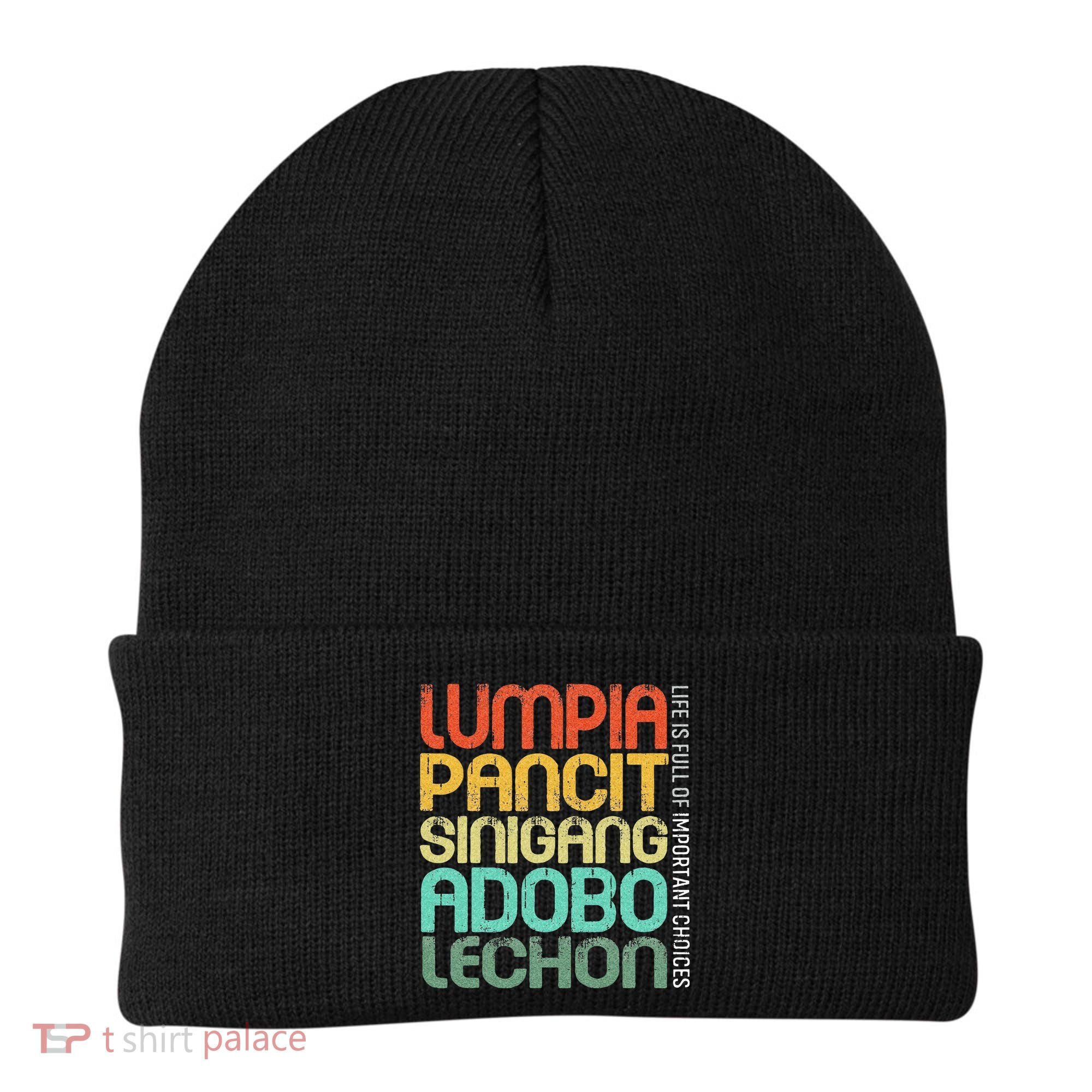 Filipino Philippine Food Lumpia Pancit Sinigang Adobo Lechon Beanie