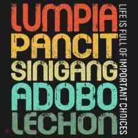 Filipino Philippine Food Lumpia Pancit Sinigang Adobo Lechon Pajama Set thumb 2