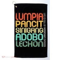 Filipino Philippine Food Lumpia Pancit Sinigang Adobo Lechon Golf Towel thumb 0