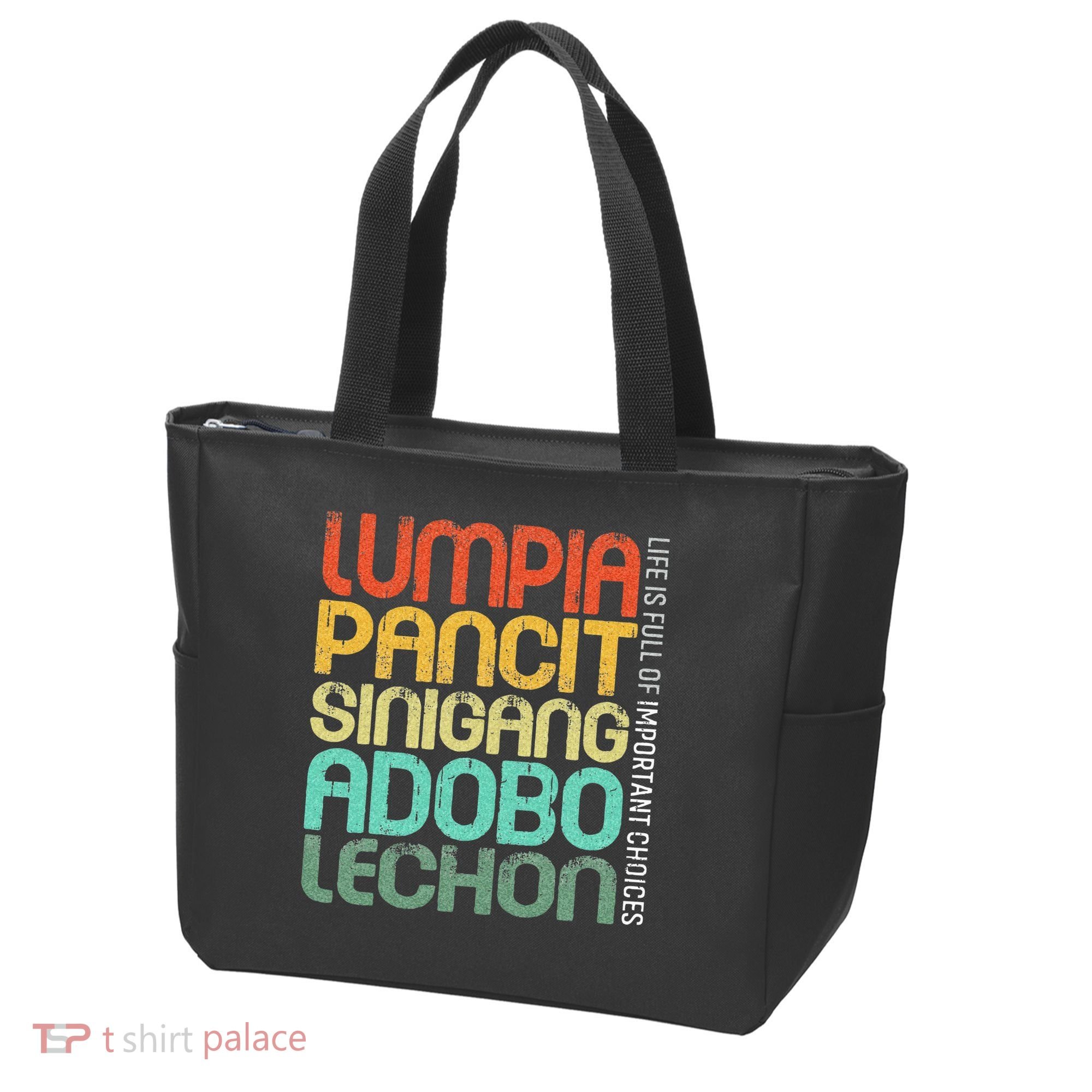 Filipino Philippine Food Lumpia Pancit Sinigang Adobo Lechon Tote Bag
