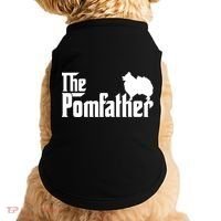 Funny Pomeranian Father Dad The Pom Father Dog Lover Doggie Tank thumb 0