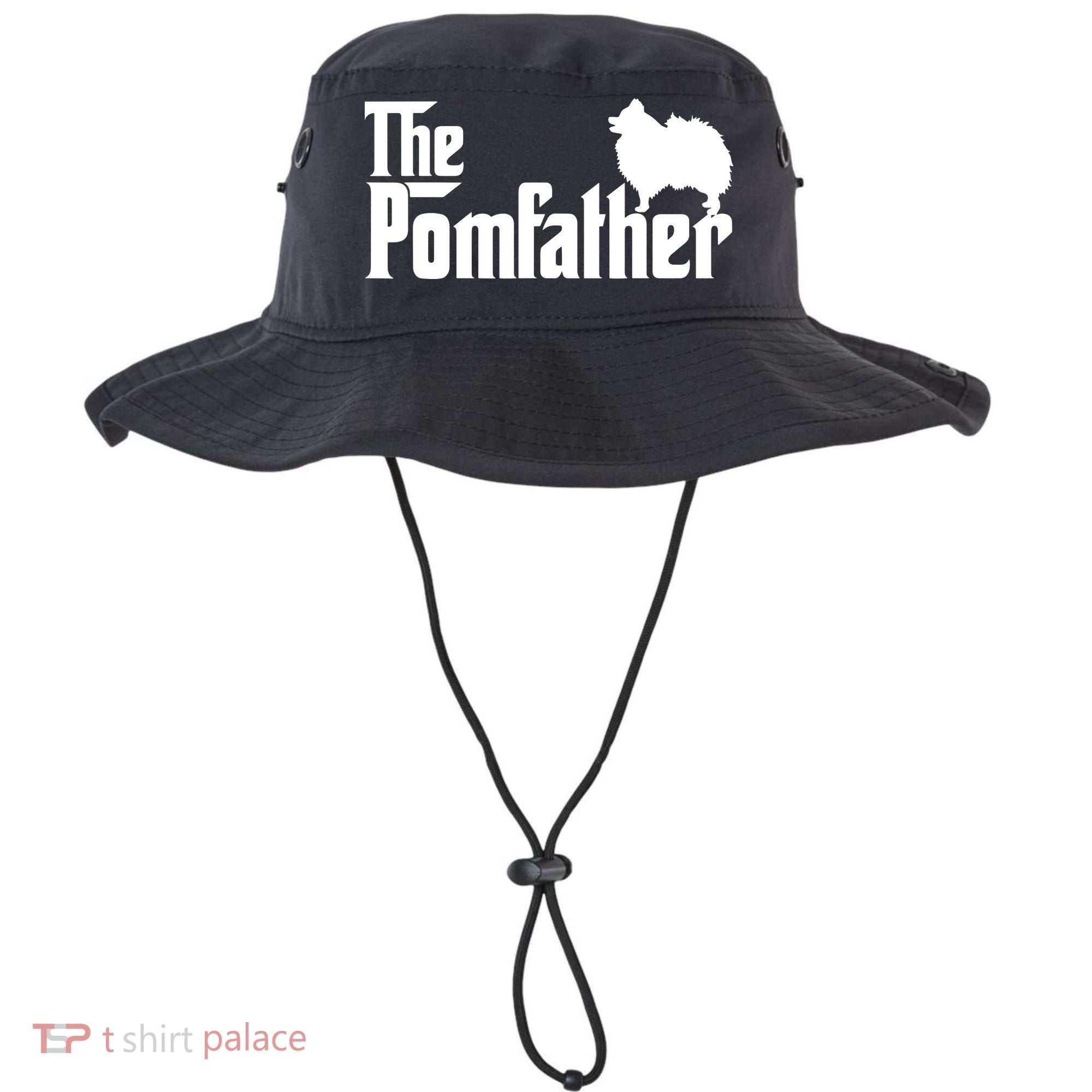 Funny Pomeranian Father Dad The Pom Father Dog Lover Bucket Hat
