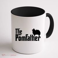 Funny Pomeranian Father Dad The Pom Father Dog Lover Coffee Mug thumb 1