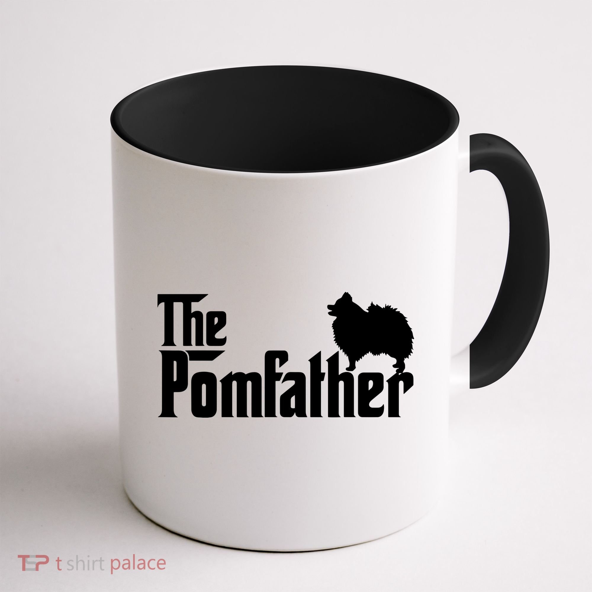 Funny Pomeranian Father Dad The Pom Father Dog Lover Coffee Mug