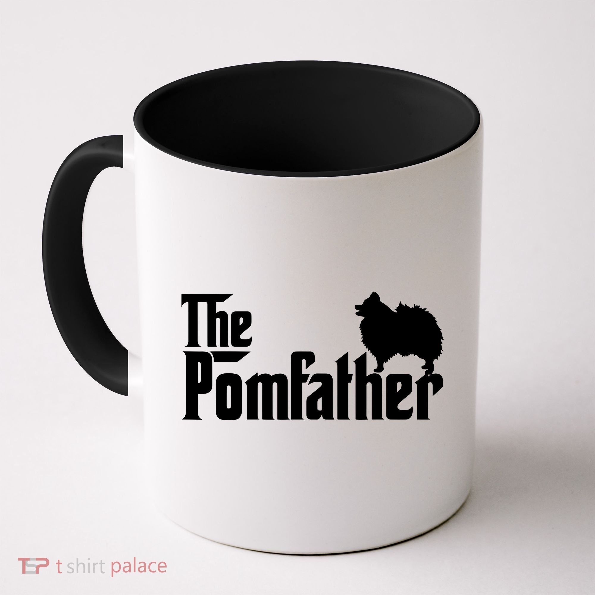 Funny Pomeranian Father Dad The Pom Father Dog Lover Coffee Mug