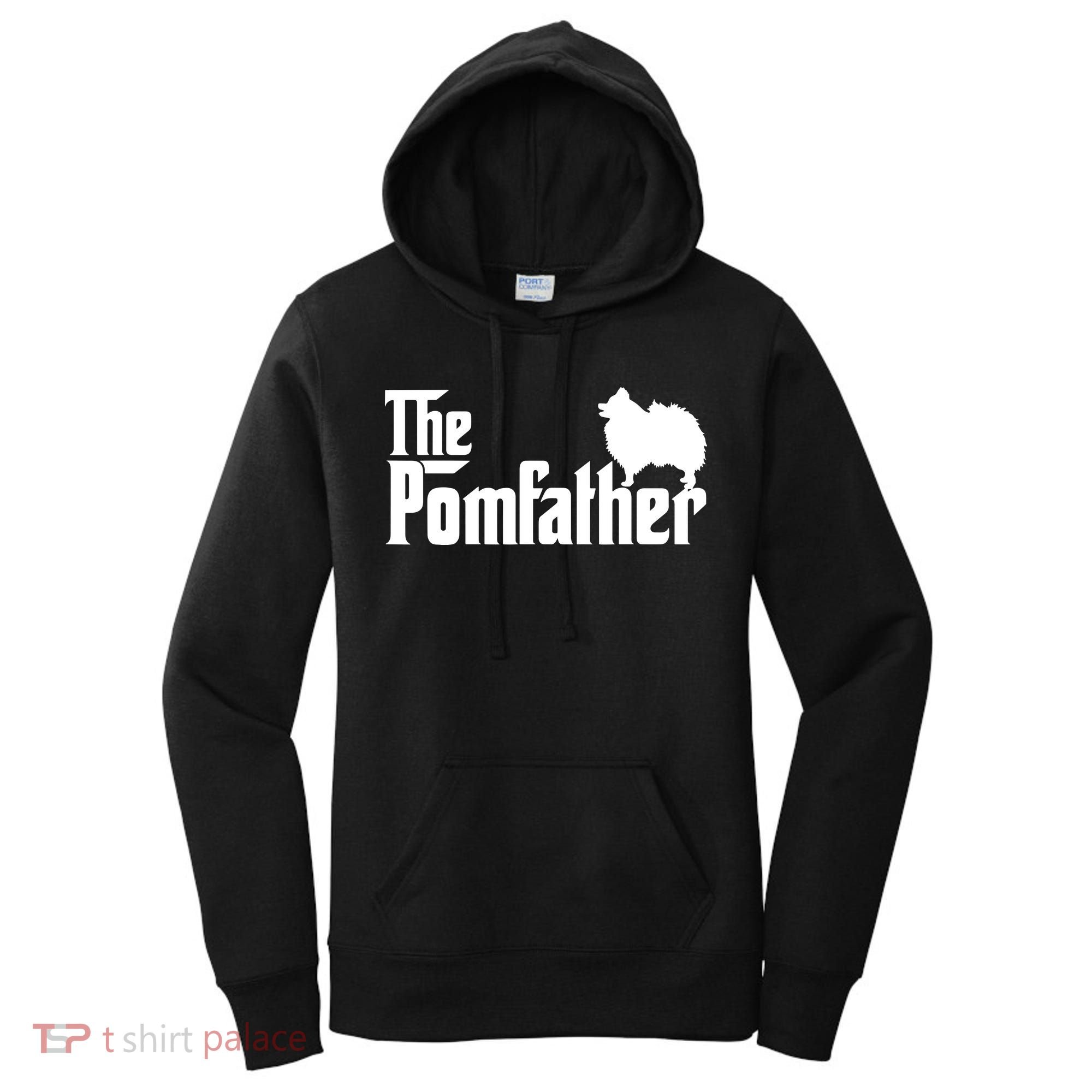 Funny Pomeranian Father Dad The Pom Father Dog Lover Women's Hoodie