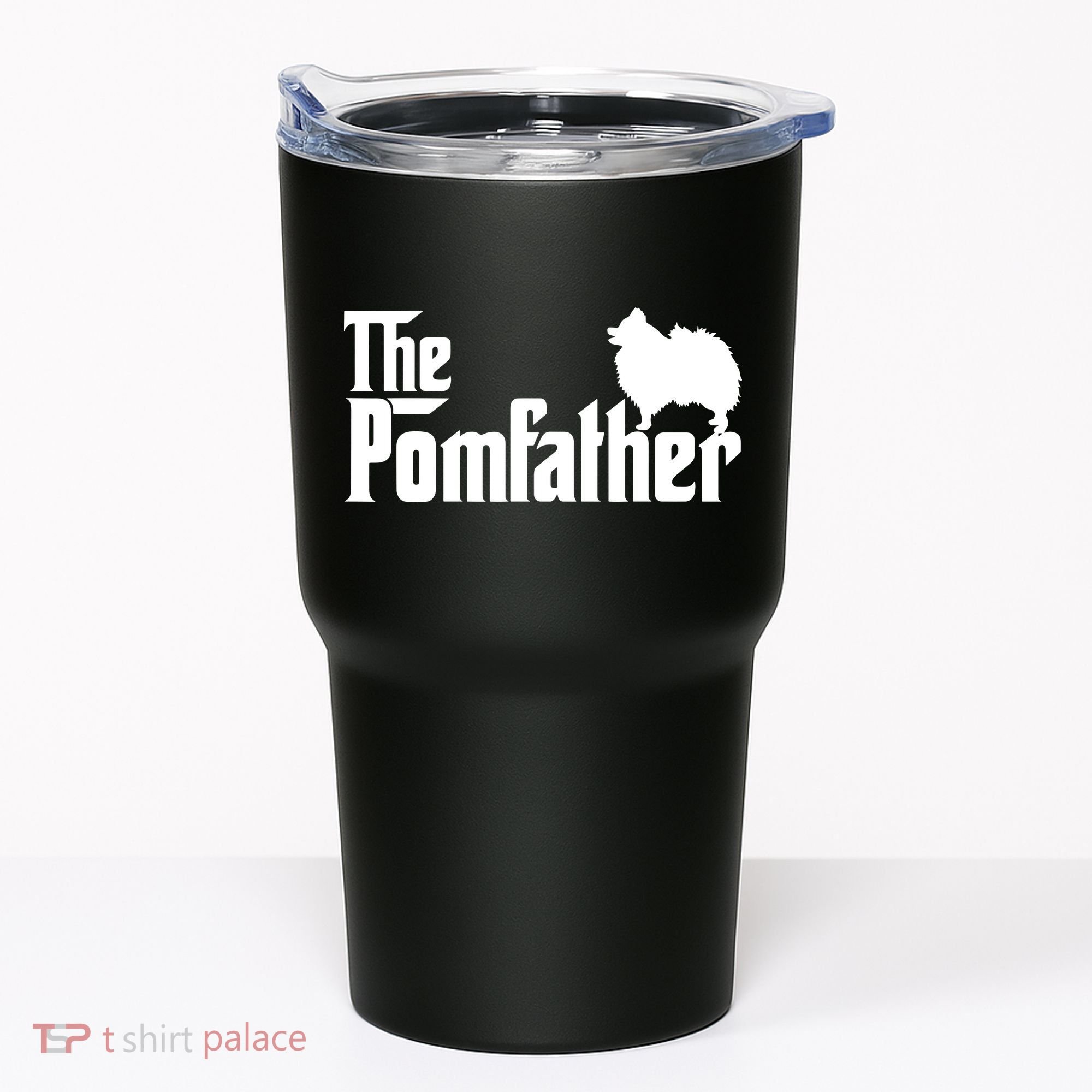 Funny Pomeranian Father Dad The Pom Father Dog Lover Tumbler