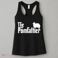 Funny Pomeranian Father Dad The Pom Father Dog Lover Women's Tank Top thumb 3