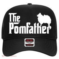 Funny Pomeranian Father Dad The Pom Father Dog Lover Hat thumb 0