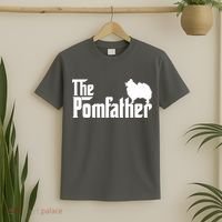 Funny Pomeranian Father Dad The Pom Father Dog Lover T-Shirt thumb 2