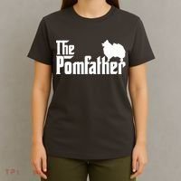 Funny Pomeranian Father Dad The Pom Father Dog Lover T-Shirt thumb 4