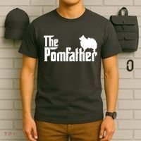 Funny Pomeranian Father Dad The Pom Father Dog Lover T-Shirt thumb 6