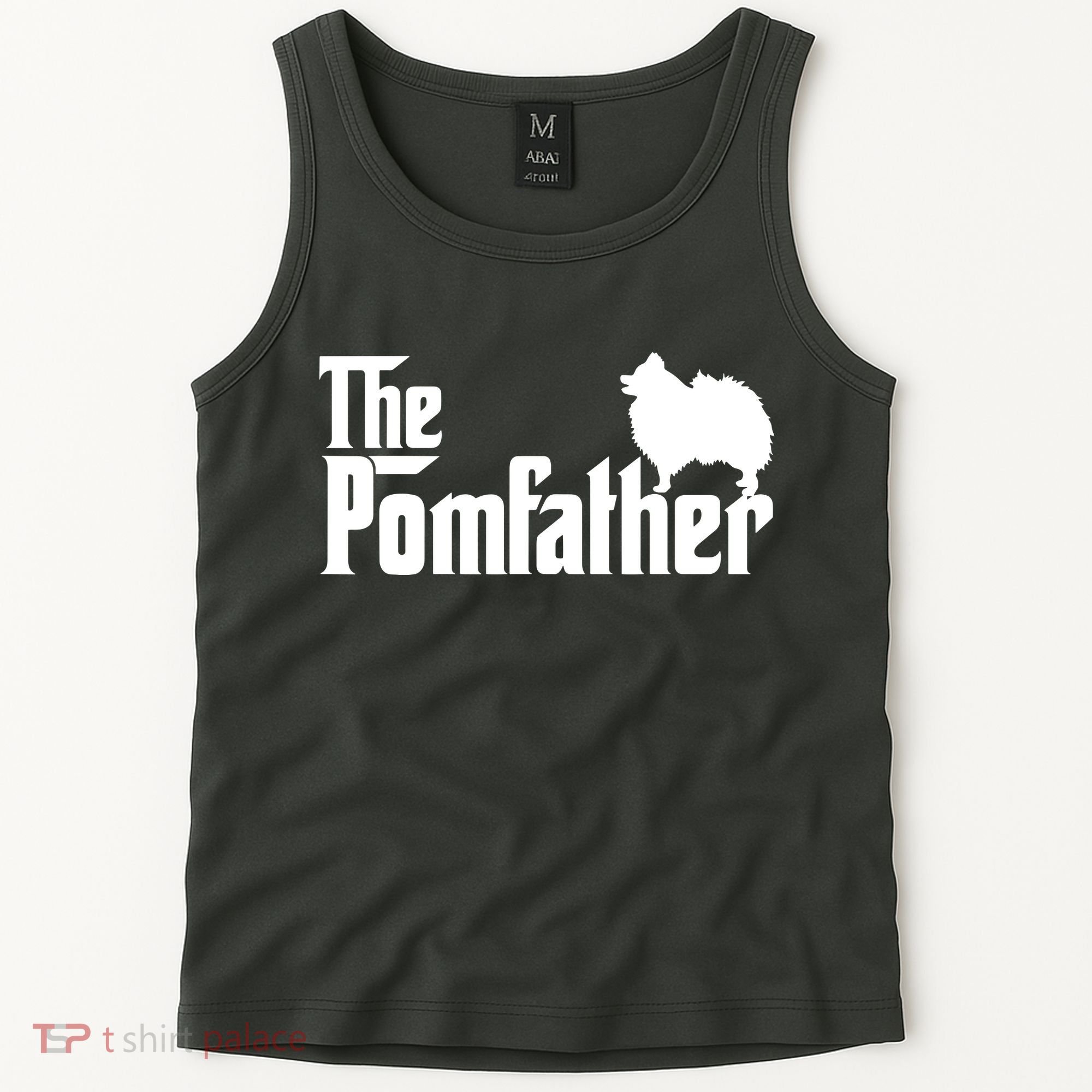 Funny Pomeranian Father Dad The Pom Father Dog Lover Tank Top
