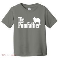 Funny Pomeranian Father Dad The Pom Father Dog Lover Toddler T-Shirt thumb 0