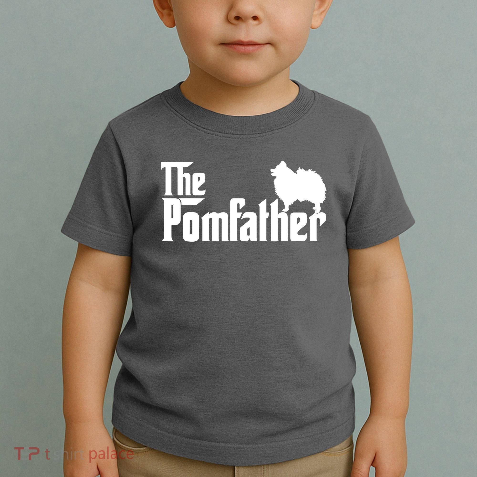 Funny Pomeranian Father Dad The Pom Father Dog Lover Toddler T-Shirt