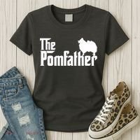 Funny Pomeranian Father Dad The Pom Father Dog Lover Women's T-Shirt thumb 3