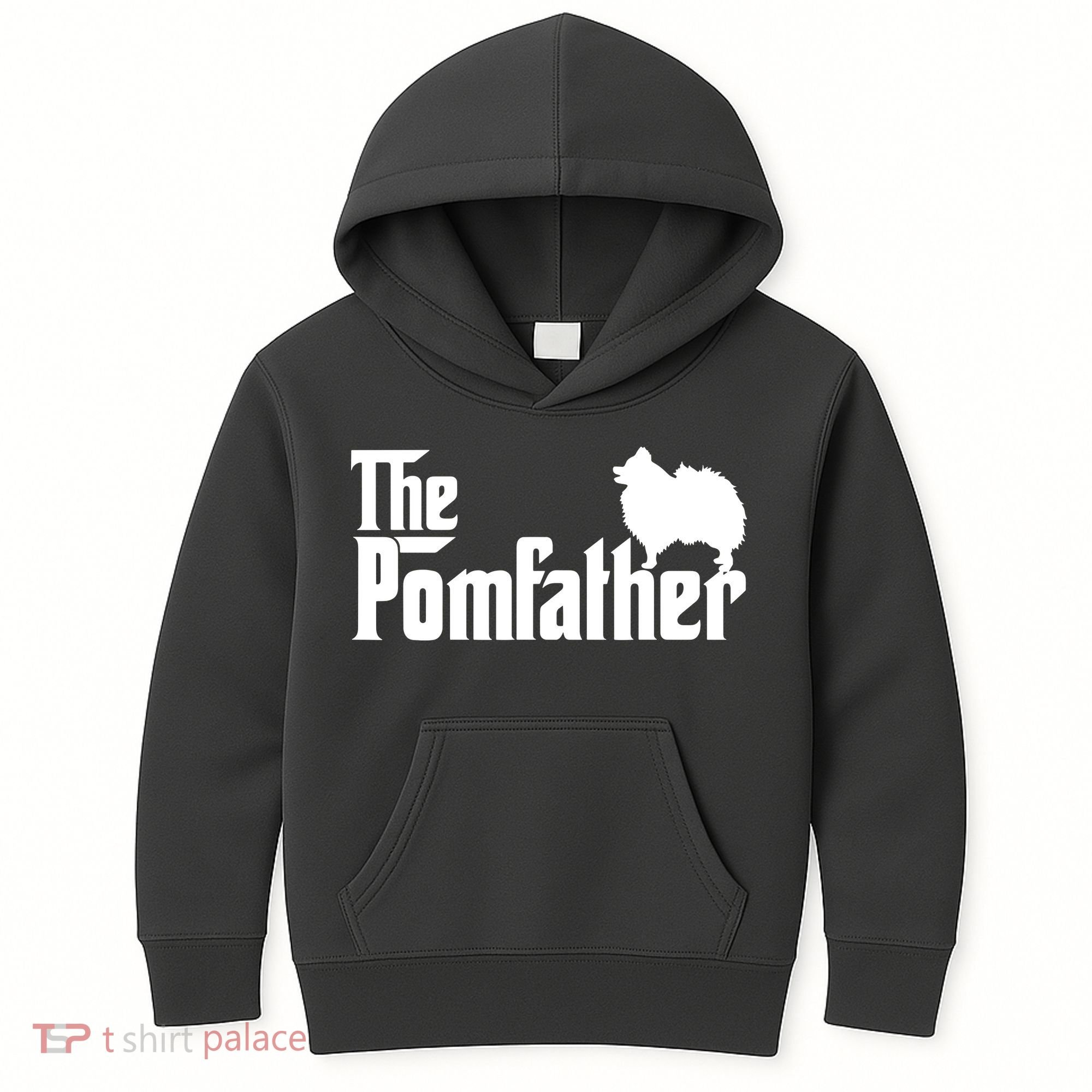 Funny Pomeranian Father Dad The Pom Father Dog Lover Kids Hoodie