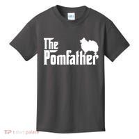 Funny Pomeranian Father Dad The Pom Father Dog Lover Kids T-Shirt thumb 0